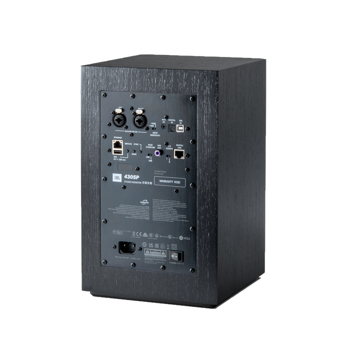 4305P Studio Monitor - Black - Powered Bookshelf Loudspeaker System - Back image number null